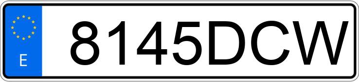 Numer rejestracyjny 8145DCW posiada MERCEDES VANEO