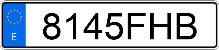 Numer rejestracyjny 8145FHB posiada CITROEN C2