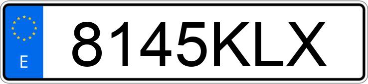 Numer rejestracyjny 8145KLX posiada SEAT IBIZA Numer rejestracyjny 8145KLX posiada SEAT IBIZA