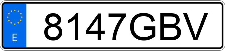 Numer rejestracyjny 8147GBV posiada MERCEDES C (203)