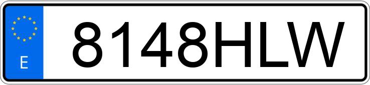 Numer rejestracyjny 8148HLW posiada SMART FORTWO CABRIO