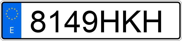 Numer rejestracyjny 8149HKH posiada MAZDA MAZDA3