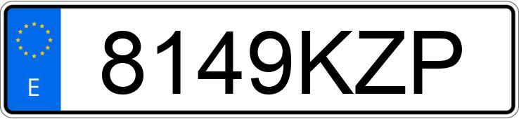 Numer rejestracyjny 8149KZP posiada AUDI A5 SPORTBACK