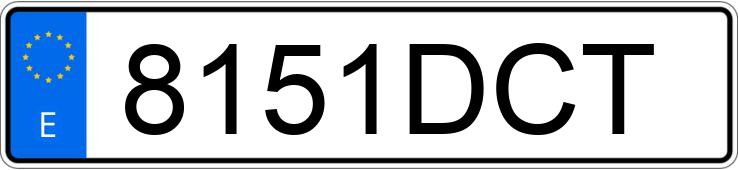 Numer rejestracyjny 8151DCT posiada BMW SERIE 7