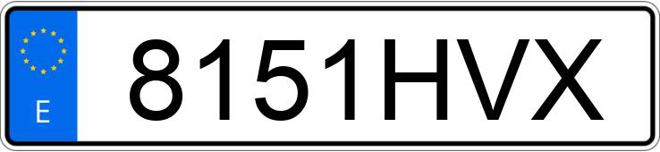 Numer rejestracyjny 8151HVX posiada VOLKSWAGEN GOLF