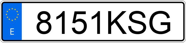 Numer rejestracyjny 8151KSG posiada BMW SERIE 3