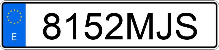 Numer rejestracyjny 8152MJS posiada VOLKSWAGEN POLO