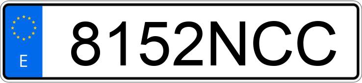 Numer rejestracyjny 8152NCC posiada TOYOTA BZ4X