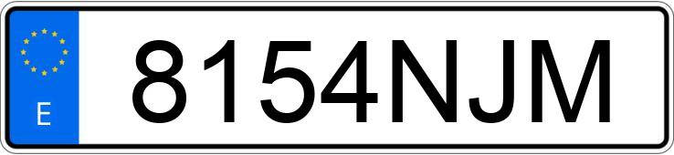 Numer rejestracyjny 8154NJM posiada BYD SEAL U