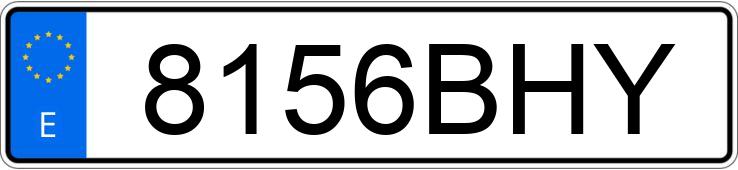 Numer rejestracyjny 8156BHY posiada AUDI A3