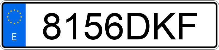 Numer rejestracyjny 8156DKF posiada RENAULT MEGANE