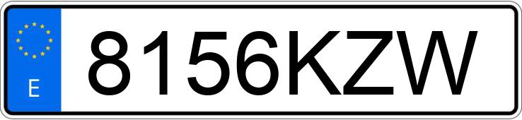 Numer rejestracyjny 8156KZW posiada VOLKSWAGEN SPORTSVAN Numer rejestracyjny 8156KZW posiada VOLKSWAGEN SPORTSVAN