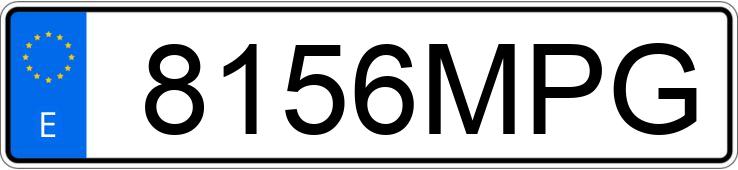 Numer rejestracyjny 8156MPG posiada BMW SERIE 3
