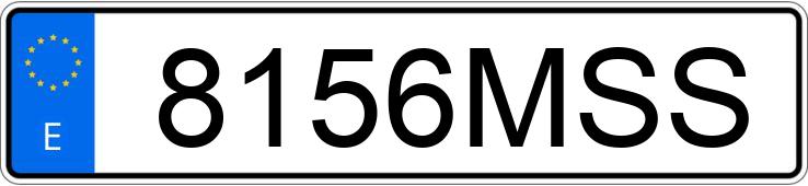 Numer rejestracyjny 8156MSS posiada SEAT LEON