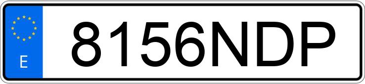 Numer rejestracyjny 8156NDP posiada MERCEDES C (205)