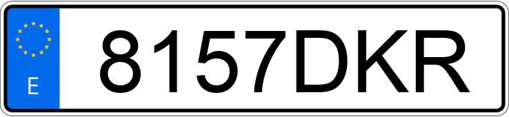 Numer rejestracyjny 8157DKR posiada SUZUKI EPICURO 125