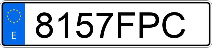 Numer rejestracyjny 8157FPC posiada SEAT LEON