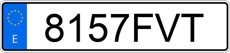 Numer rejestracyjny 8157FVT posiada RENAULT SCENIC