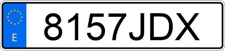 Numer rejestracyjny 8157JDX posiada OPEL CORSA