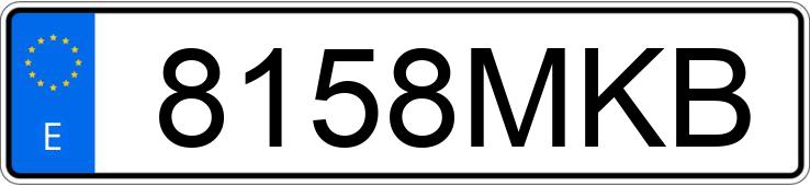 Numer rejestracyjny 8158MKB posiada JEEP WRANGLER