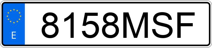 Numer rejestracyjny 8158MSF posiada BMW SERIE 5