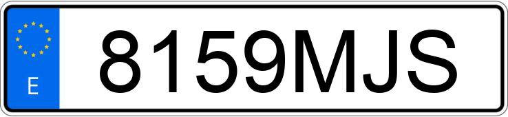 Numer rejestracyjny 8159MJS posiada VOLKSWAGEN POLO