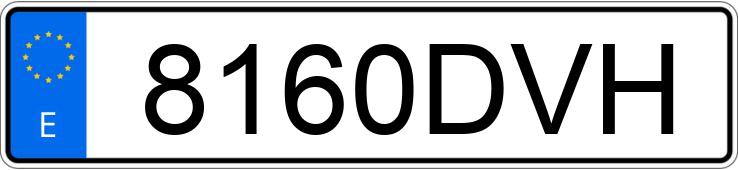 Numer rejestracyjny 8160DVH posiada SEAT IBIZA