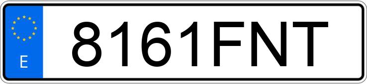 Numer rejestracyjny 8161FNT posiada FORD GALAXY