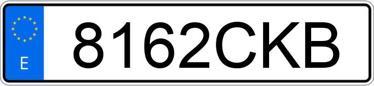 Numer rejestracyjny 8162CKB posiada OPEL ZAFIRA