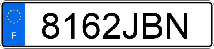 Numer rejestracyjny 8162JBN posiada PEUGEOT 208