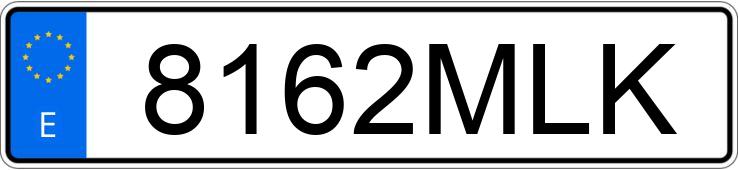 Numer rejestracyjny 8162MLK posiada BMW SERIE 3