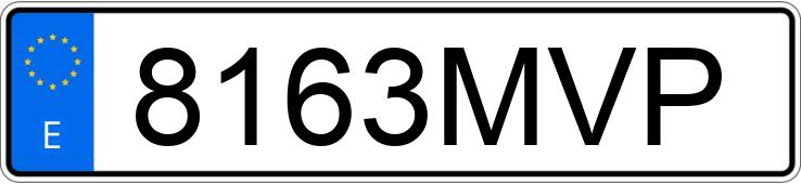 Numer rejestracyjny 8163MVP posiada VOLKSWAGEN TIGUAN