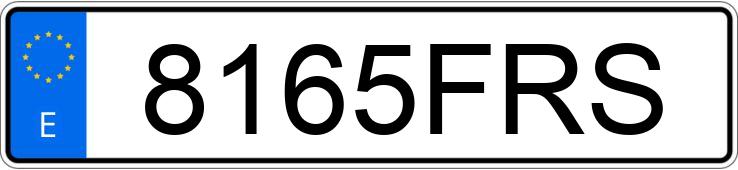 Numer rejestracyjny 8165FRS posiada MERCEDES CLS (219)