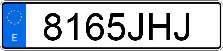 Numer rejestracyjny 8165JHJ posiada RENAULT MEGANE