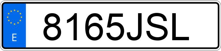 Numer rejestracyjny 8165JSL posiada SEAT LEON