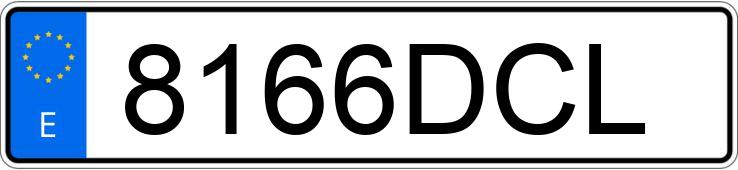 Numer rejestracyjny 8166DCL posiada OPEL SPEEDSTER