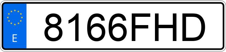 Numer rejestracyjny 8166FHD posiada CITROEN C4