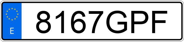 Numer rejestracyjny 8167GPF posiada MINI MINI