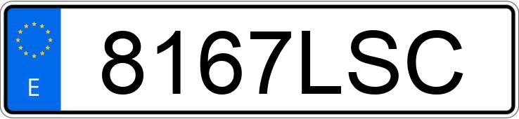Numer rejestracyjny 8167LSC posiada BMW SERIE 1