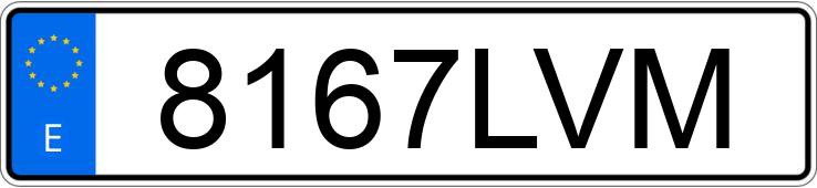 Numer rejestracyjny 8167LVM posiada MERCEDES GLC (253)