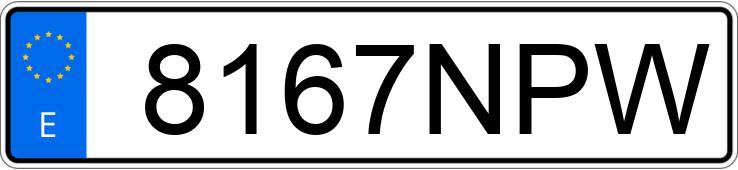 Numer rejestracyjny 8167NPW posiada MERCEDES A (176)