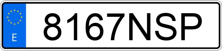 Registreringsnummeret 8167NSP har Mercedes A 180d