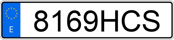 Numer rejestracyjny 8169HCS posiada AUDI A3