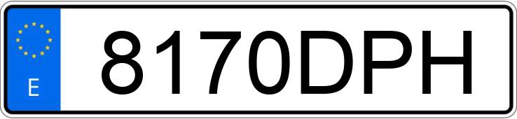 Numer rejestracyjny 8170DPH posiada SEAT LEON