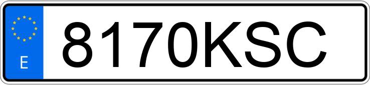 Numer rejestracyjny 8170KSC posiada BMW X5