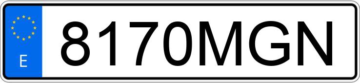 Numer rejestracyjny 8170MGN posiada MINI MINI