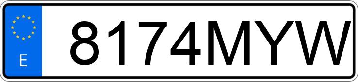 Numer rejestracyjny 8174MYW posiada HONDA CR-V Numer rejestracyjny 8174MYW posiada HONDA CR-V