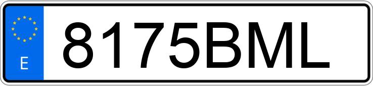 Numer rejestracyjny 8175BML posiada BMW SERIE 7