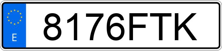 Numer rejestracyjny 8176FTK posiada NISSAN QASHQAI