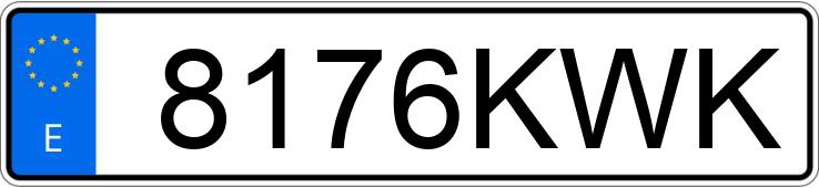 Numer rejestracyjny 8176KWK posiada FIAT DUCATO